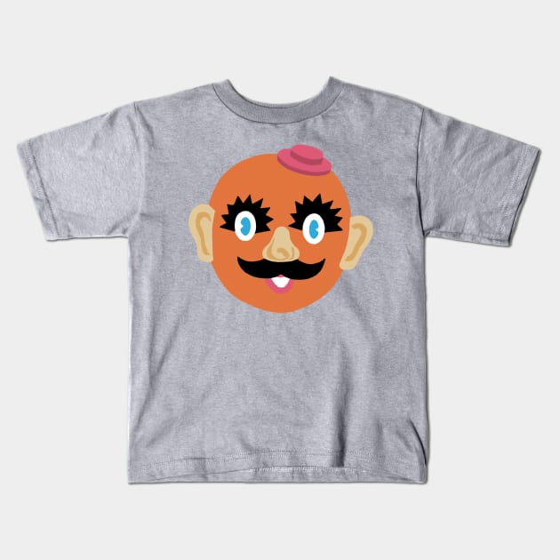 Oscar Orange Face Kids T-Shirt by GeekyImpresario